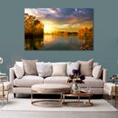 Cuadro Decorativo Paisaje, Atardecer sobre el río