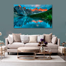 Cuadro Decorativo Paisaje, Montañas y laguna