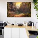 Cuadro Decorativo Paisaje rocoso atardecer