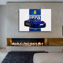 Cuadro Decorativo Contraste Ferrari azul