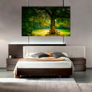 Cuadro Decorativo Paisaje, Banca en el árbol