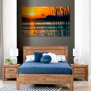 Cuadro Decorativo Atardecer en el lago