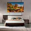 Cuadro Decorativo Paisaje flores multicolores