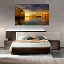 Cuadro Decorativo Paisaje, Atardecer sobre el río
