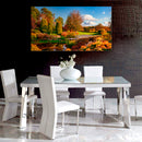 Cuadro Decorativo Paisaje flores multicolores