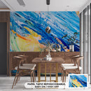 Decorativo Abstracto, Pinceladas azules