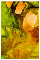 Cuadro Decorativo Abstracto, verde vertical