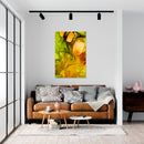 Cuadro Decorativo Abstracto, verde vertical