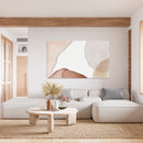 Cuadro Decorativo Abstracto, acuarela beige