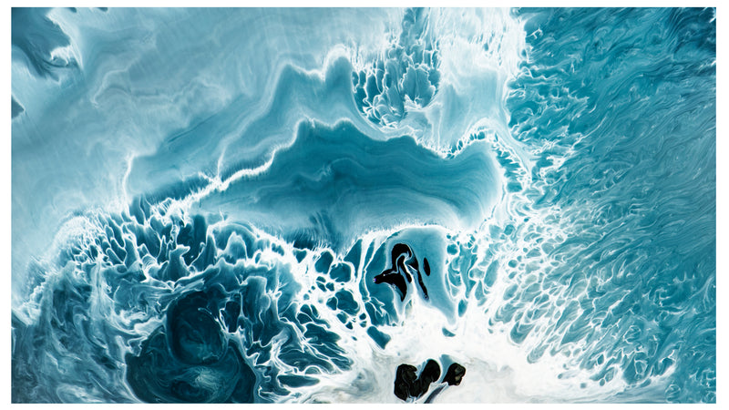 Decorativo Abstracto, azul océano