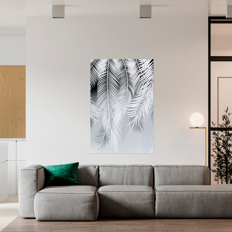 Cuadro Decorativo Abstracto, hojas de palma