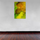 Cuadro Decorativo Abstracto, llanura verde