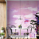 Cuadro Decorativo Abstracto, Pinceladas púrpura