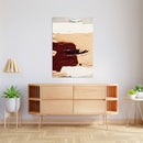 Cuadro Decorativo Abstracto, tinto beige