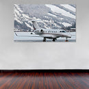 Cuadro Decorativo Aeroplano sobre la nieve