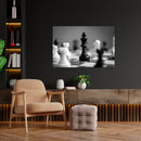 Cuadro Decorativo Blanco y negro ajedrez
