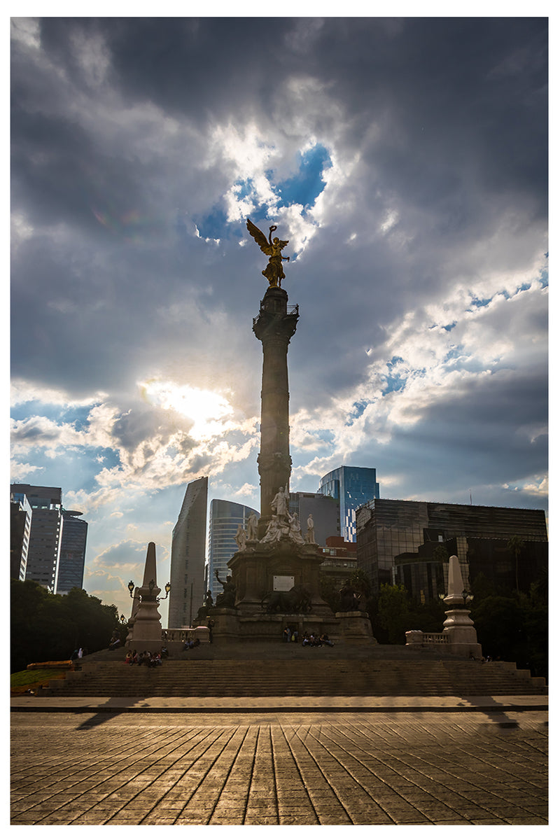 Decorativo Arquitectura, Ángel de la Independencia, atardecer