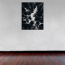 Cuadro Decorativo Blanco y negro, aves en los árboles