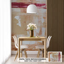 Cuadro Decorativo Abstracto, pincel beige