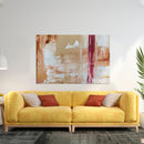 Cuadro Decorativo Abstracto, pincel beige