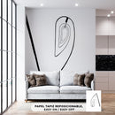 Cuadro Decorativo Blanco y negro, arte espiral