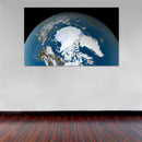 Cuadro Decorativo Espacial, Ártico glaciar desde el espacio