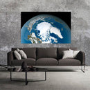 Cuadro Decorativo Espacial, Ártico glaciar desde el espacio