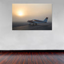 Cuadro Decorativo Avioneta sunset