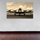 Cuadro Decorativo Avioneta de guerra, sepia