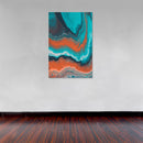 Cuadro Decorativo Abstracto Azul naranja