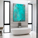 Cuadro Decorativo Abstracto, Azul Aqua