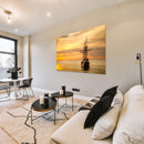 Cuadro Decorativo Barco pirata atardecer