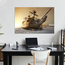 Cuadro Decorativo Barco pirata en exhibición