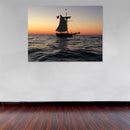 Cuadro Decorativo Barco de velas, sunset