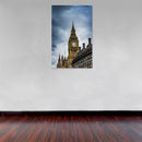 Cuadro Decorativo Arquitectura, Big Ben nublado