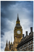Cuadro Decorativo Arquitectura, Big Ben nublado