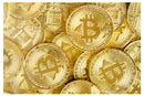 Cuadro Decorativo Dinero, Bigcoins dorados