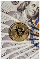 Cuadro Decorativo Dinero, Bitcoin Benjamin Franklin