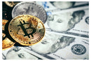 Cuadro Decorativo Dinero, Bitcoin y dólares