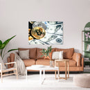 Cuadro Decorativo Dinero, Bitcoin y dólares