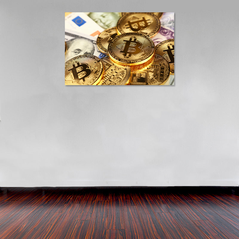 Cuadro Decorativo Dinero, Bitcoins