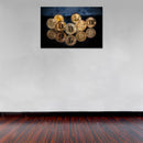 Cuadro Decorativo Dinero, Bitcoins con reflejo