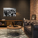 Cuadro Decorativo Música, Black Sabbath blanco y negro