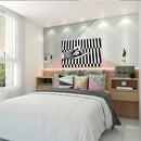 Cuadro Decorativo Pop Art, Blanco y negro fashion