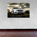 Cuadro Decorativo Mercedez Benz blanco, paisaje