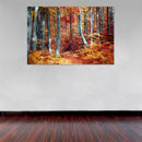 Cuadro Decorativo, bosque amarillo otoño