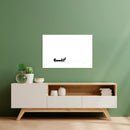 Cuadro Decorativo Minimalista, bote en el horizonte