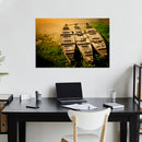 Cuadro Decorativo Canoas en la orilla del río