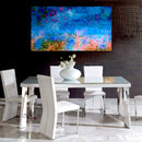 Cuadro Decorativo Abstracto, Paisaje azúl