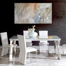 Cuadro Decorativo Abstracto, Pinceladas beige